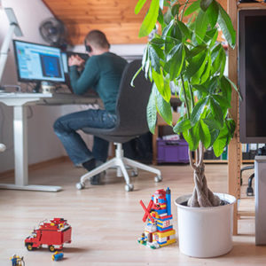 Im Homeoffice, Foto von Sebastian Gollnow; © picture alliance/dpa | Sebastian Gollnow