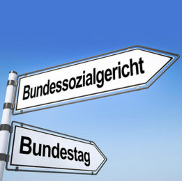 Wegweiser zu Bundestag und Bundessozialgericht